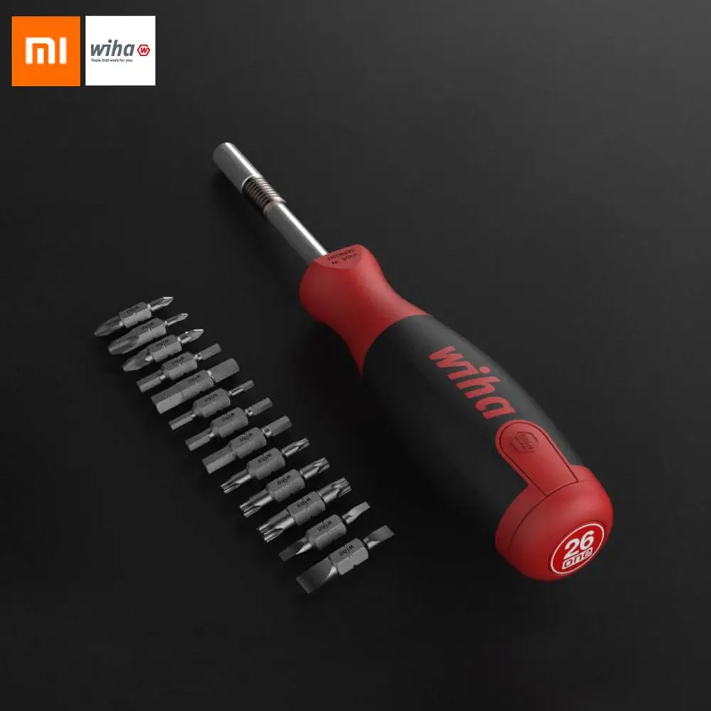 Оригинальная отвертка Xiaomi Mijia Wiha 26 в 1 13 прецизионных магнитных бит с двойной
