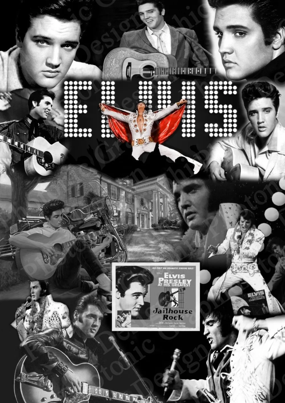 Elvis Presley Rock and Roll Music Star Silk Poster 13x18 24x32 inch 