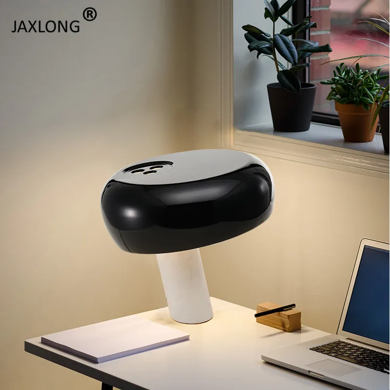 

Nordic LED Table Lamp Bedroom Bedside Mushroom Home Decor Light Fixture Study Room Creative Table Light Modern Lights & Lighting