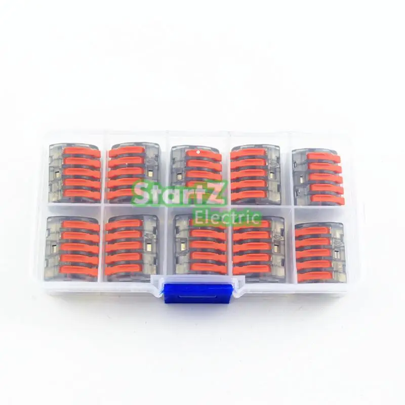 

10pcs transparent wire connector 5 Pole Plug in Terminal Block 400V 32A