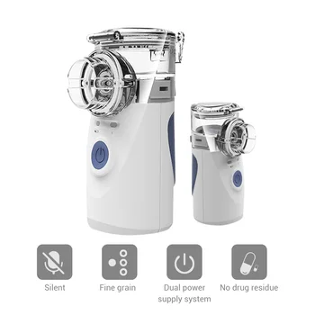 

Portable Nebulizer Mini Handheld Inhaler Respirator Humidifier Kit Health Care Children Home Inhaler Machine Atomizer