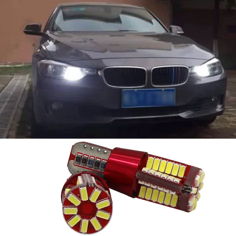 2x T10 57 SMD 3014 LED Canbus лампы без ошибок для габаритных огней внешняя боковая лампа