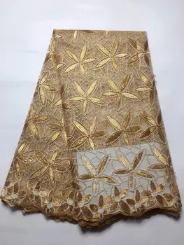 

Latest African Laces 2017 For Wedding African Lace Fabric High Quality New Nigerian Tulle Lace French Net Lace With Stones j5w4