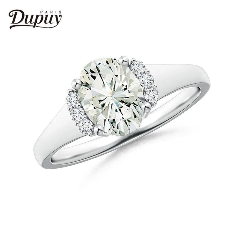 

Dupuy 2018 Natural Diamond Ring 0.04ct Diamond 14K White Gold Ring Handmade Wedding Engagement Jewelry For Women Ring D180056