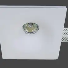 Светодиодный trimless гипсовый прожектор, гипс светильники направленного света, чистый белый trimless гипс потолочная лампа, Крытый настенный светильник с MR16 GU10 светодиодный bu, фунты