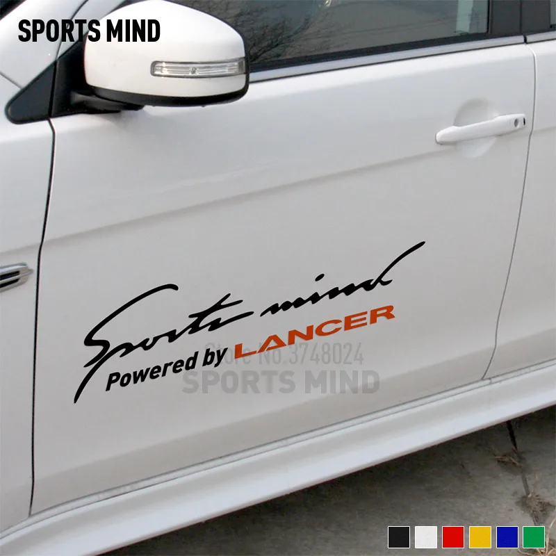 

Customizable Sports Mind Car Styling Automobiles Car Sticker Decal For Mitsubishi Lancer 10 9 Ralliart Stickers Car Accessories