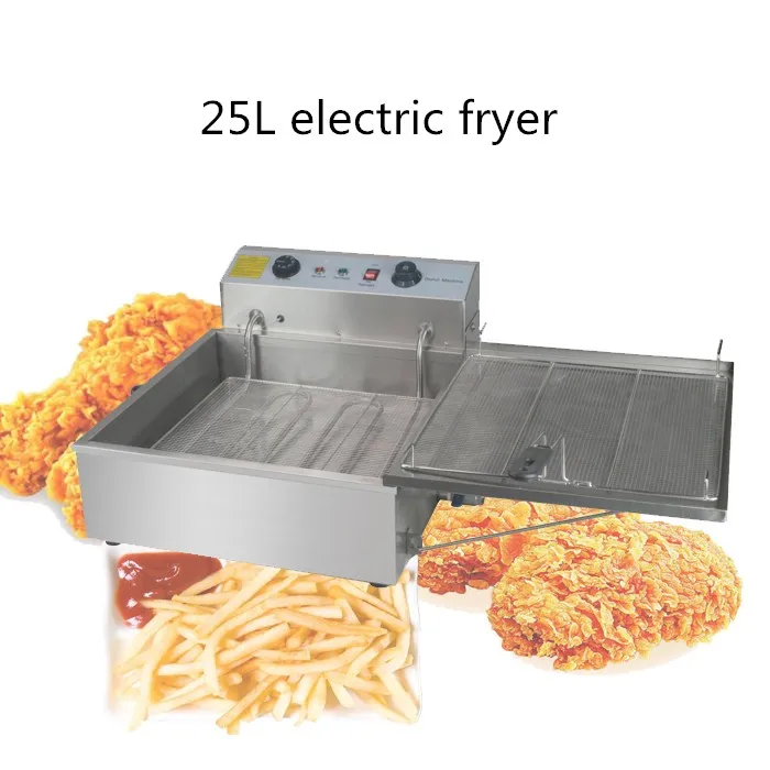 new arrival 25L automatic electric fryer, commercial use fry fried