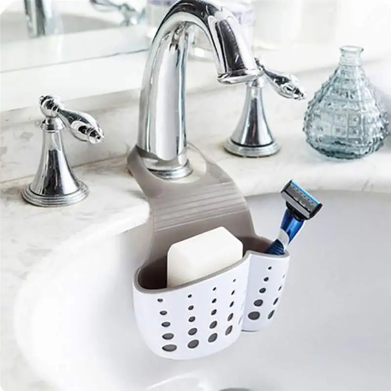 1Pcs Creative Simple Sink Shelf Kitchen Bathroom Faucet Storage Bag