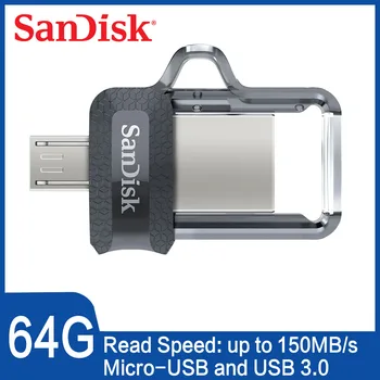 

SanDisk Ultra OTG USB Flash Drive 16GB 32GB 64GB 128GB Dual Drive m3.0 Pendrive Android Device Computer Pen Drive 3.0 USB Stick