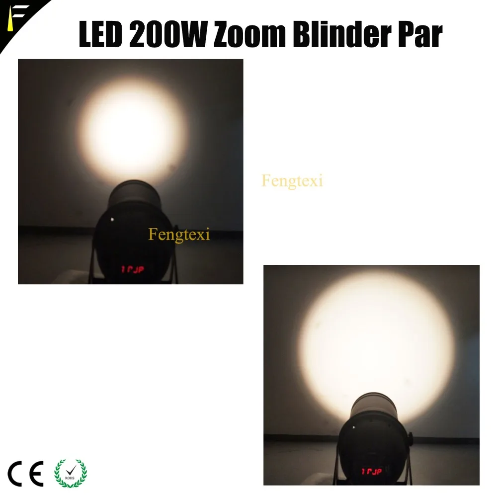Прожектор PAR56 200 Вт COB LED Zoom Par Can золотого цвета теплый белый Точечный светильник 200w