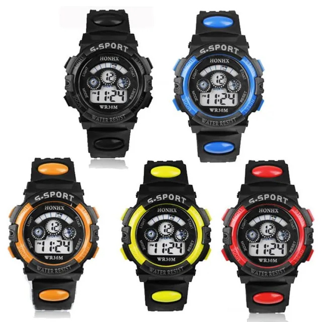 Waterproof Children Boy Digital LED Quartz Alarm Date Sports Wrist Watch kids wa Waterproof Children Boy Digital LED Quartz Alarm Date Sports Wrist Watch kids wa