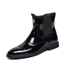 

Thestron Men Boots Chelsea Boots Male Casual Shoes 2018 New Fashion Designer Boots Black Brand Shoes High Quality Man Youth