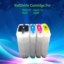 Чернила способ 4 шт. перезаправляемый картридж для H10 12 набор для наполнения чернил для бизнес струйный 3000 3000n 3000dtn с микросхема автоматического сброса