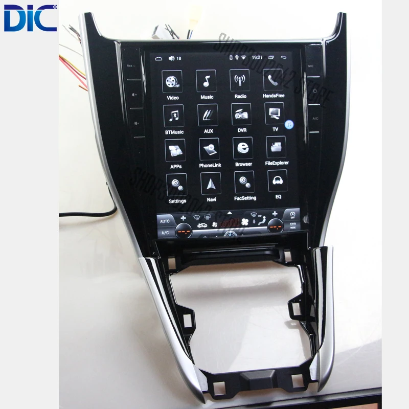 Excellent DLC Android vertical screen navigation video player GPS multifunction can bus video audio For toyota harrier 4