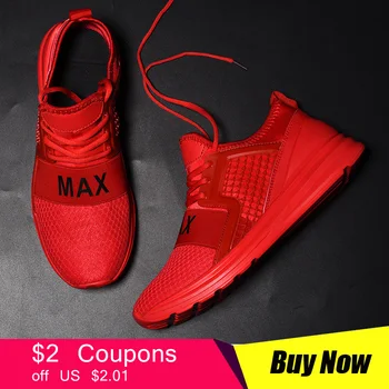

2019 Spring Men Running Shoes Sneakers Breathable Mesh Male Sport Shoes Training Running Shoes Trainer Black Men Shoes Running