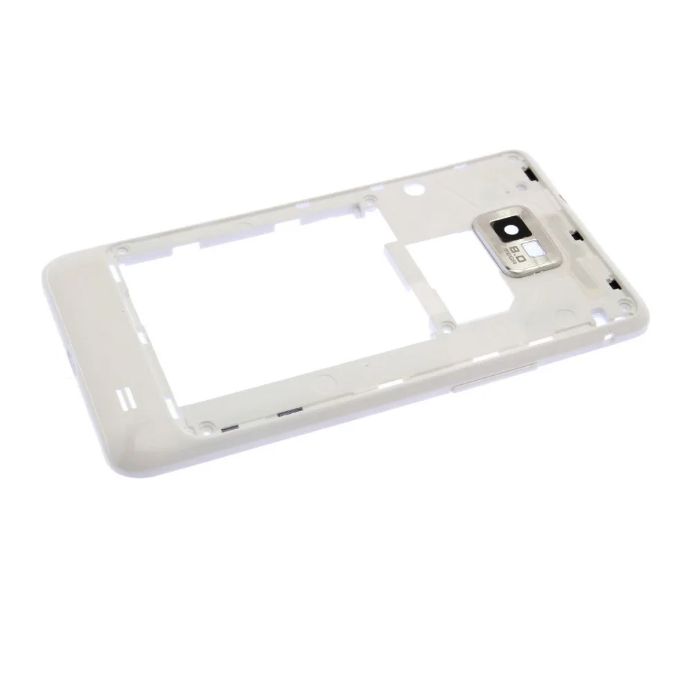 Для Samsung Galaxy S2 GT I9100 белый/черный цвет Задняя крышка корпуса рамка средняя