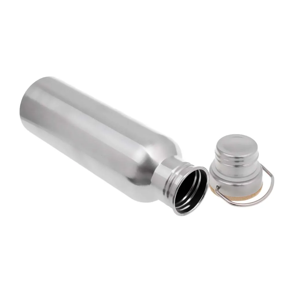 Stainless Steel Sports Water Bottle With Wide Mouth Outdoor Camping 750ml Double Walled Water Bottle for Sport Camping Hiking
