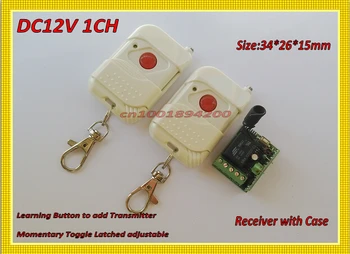 

wireless switch system12V 10A wireless remote control switch transmitter&receiver 35*32*17mm waterproof 315/433MHZ Latched