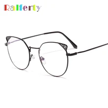 Ralferty кошачий глаз очки оправа женские прозрачные очки круглые прозрачные очки женские оптические оправы металлическая оправа очки W3341