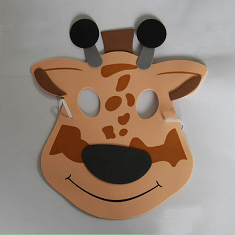 JX-LCLYL 10x Funny EVA Children Animal Masks Kid Birthday Party Woodland Farm Dress Prop