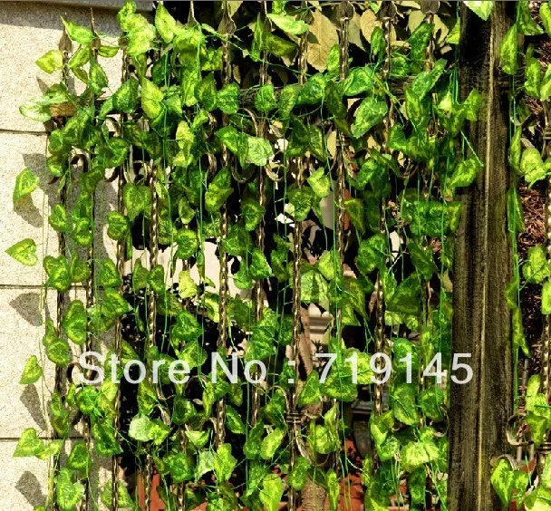 60 шт. 2,4 м искусственный сциндапсус aureus листья лоза Таро растения для дома и сада украшения