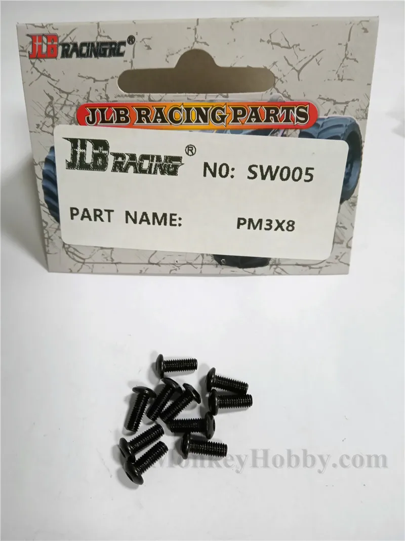 JLB SW005 PM3X8mm 10 шт. винтовой Гепард 11101 21101 1/10 Запчасти для радиоуправляемых