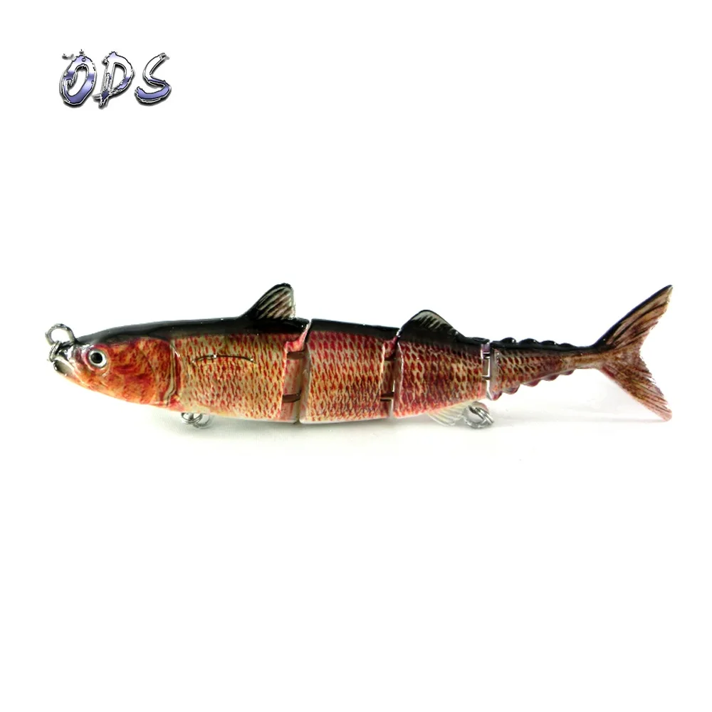 red color ODS 4 секции, плавающая приманка для тунца, 15 см, 31 г, бесплатный образец, рыболовные приманки, жесткие шарнирные приманки для ловли окуня в соленой и пресной воде - Цвет: red color