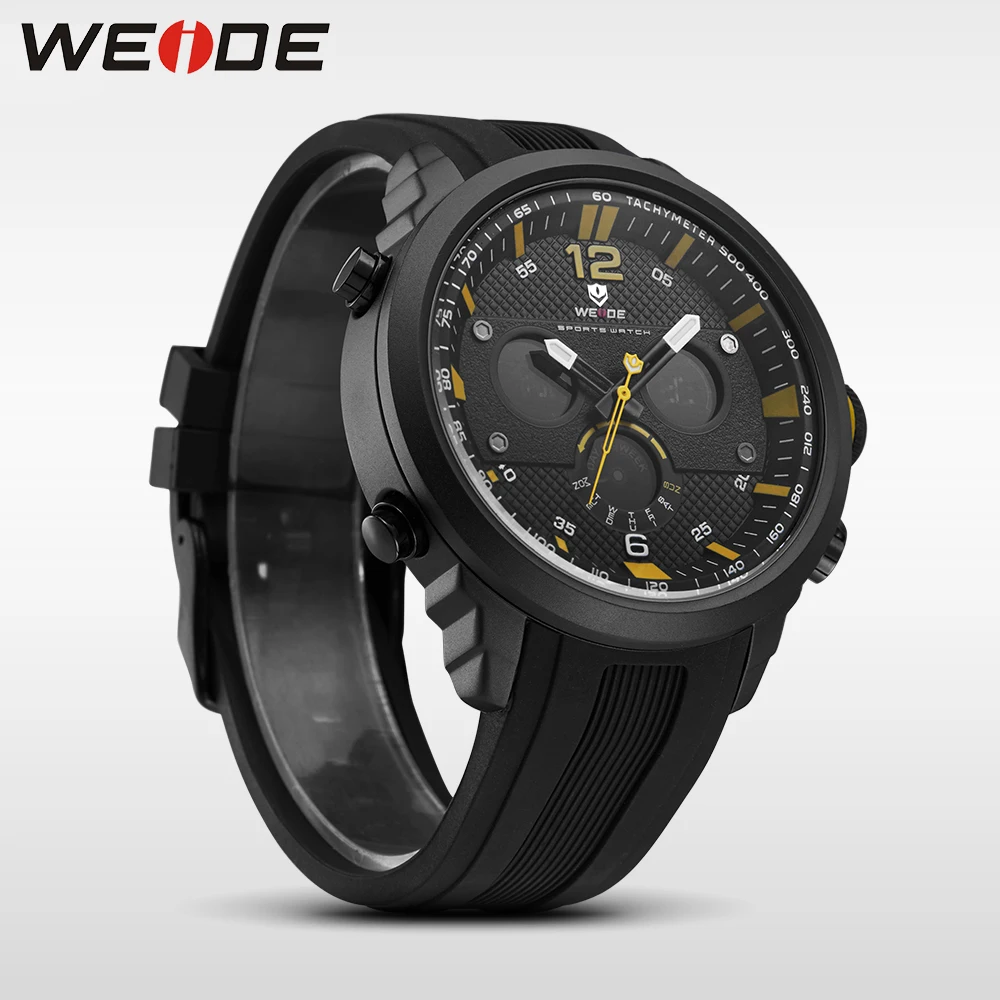 WEIDE мужские часы спортивные цифровые люксовый бренд кварцевые водонепроницаемые
