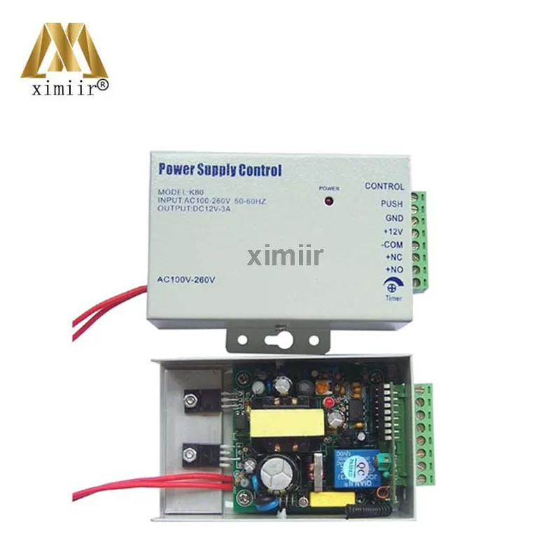 Оптический датчик X6 контроля доступа по отпечаткам пальцев с RFID card reader + 108 кг EM замок 12V3A источника питания сенсорная кнопка для выхода ID