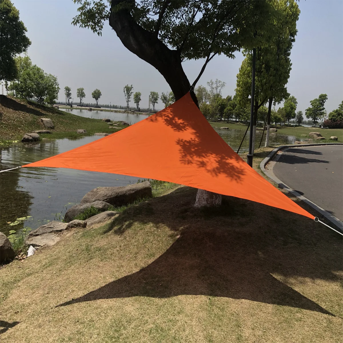 

2m Oxford Outdoor Canopy Garden Patio Pool Shade Sail Triangle Sun Shelter Sunshade Protection Camping Picnic Tent Sailing