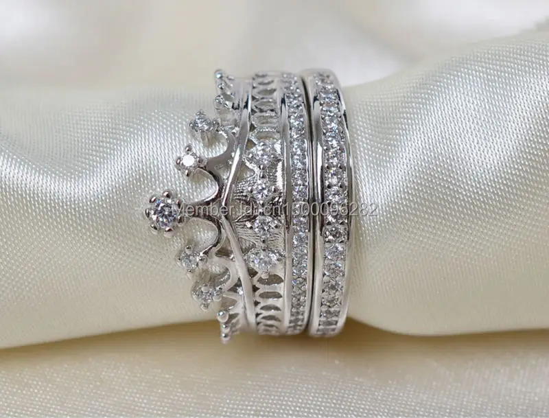 sz 5 10 top 925 sterling silver filled zirconia cz crown princess wedding ring set wedding engagement ring free shipping in rings from jewelry accessories - Crown Wedding Ring sz 5 10 top 925 sterling silver filled zirconia cz crown princess wedding ring set wedding engagement ring free shipping in rings from jewelry accessories - Crown Wedding Ring
