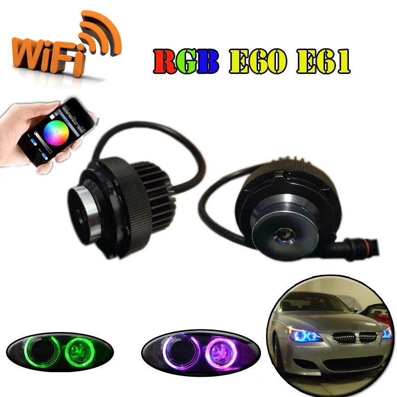 2017 New Wifi Control Led Marker Angel Eyes For Bmw E60 E61 5 Series