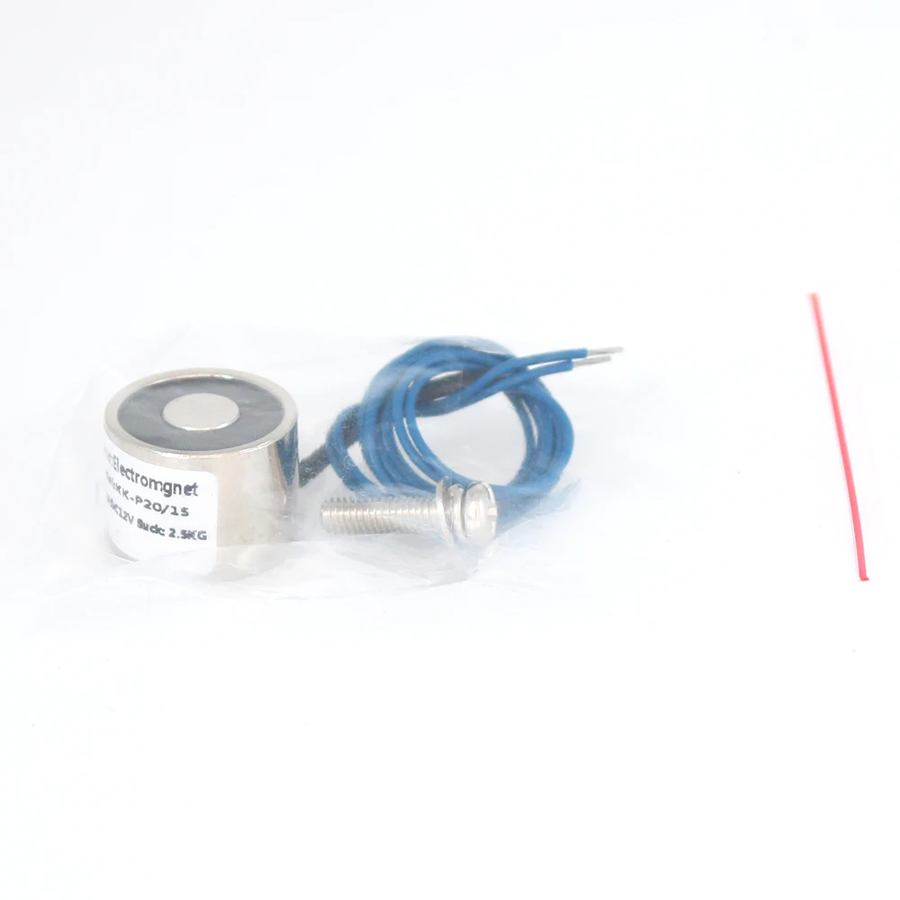 20*15mm Suction 2.5KG 25N DC 5V/12V/24V Mini solenoid electromagnet electric Lifting electro magnet strong holder cup DIY 12 v