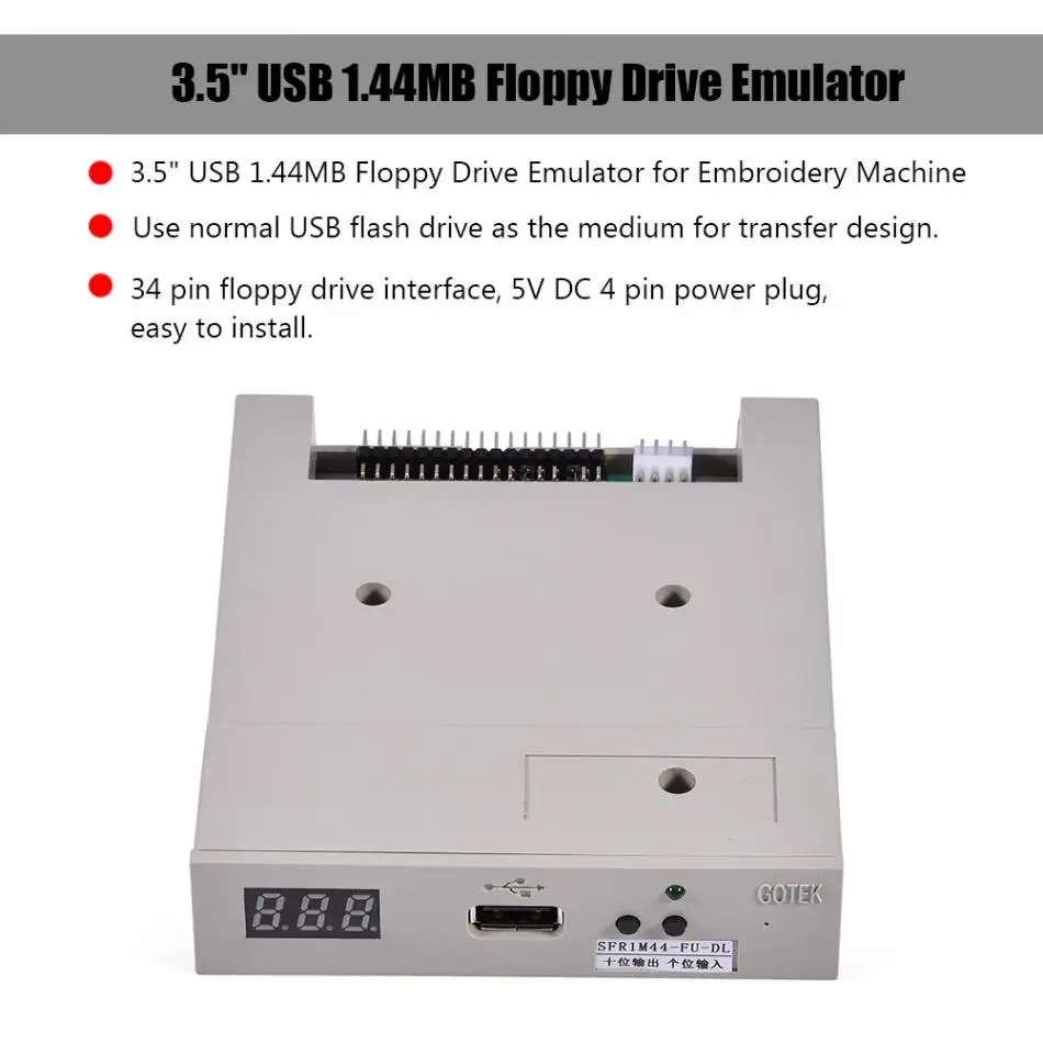 SFR1M44-FU-DL 3," USB 1,44 MB дисковод эмулятор для вышивальной машины дисководы эмуляторы