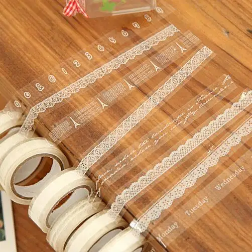 

DIY Cute Lace PVC Tape Sweet Sticker for Decor Scrapbooking Album Gift Stationery GT235
