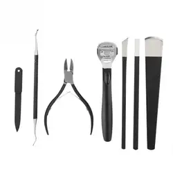 Новый Professsional Нержавеющая сталь кусачки для ногтей Маникюрный Инструмент Nail Clipper триммер Набор С Case