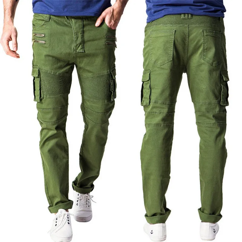 green skinny jeans with pockets men