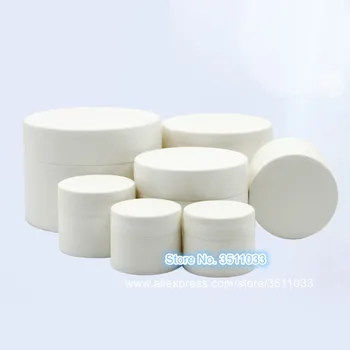 

30PCS 30g 50g 80g Empty Frosted White Cosmetic Facial Cream Container Plastic Round Cream Storage Bottle DIY Skincare Mask Pot