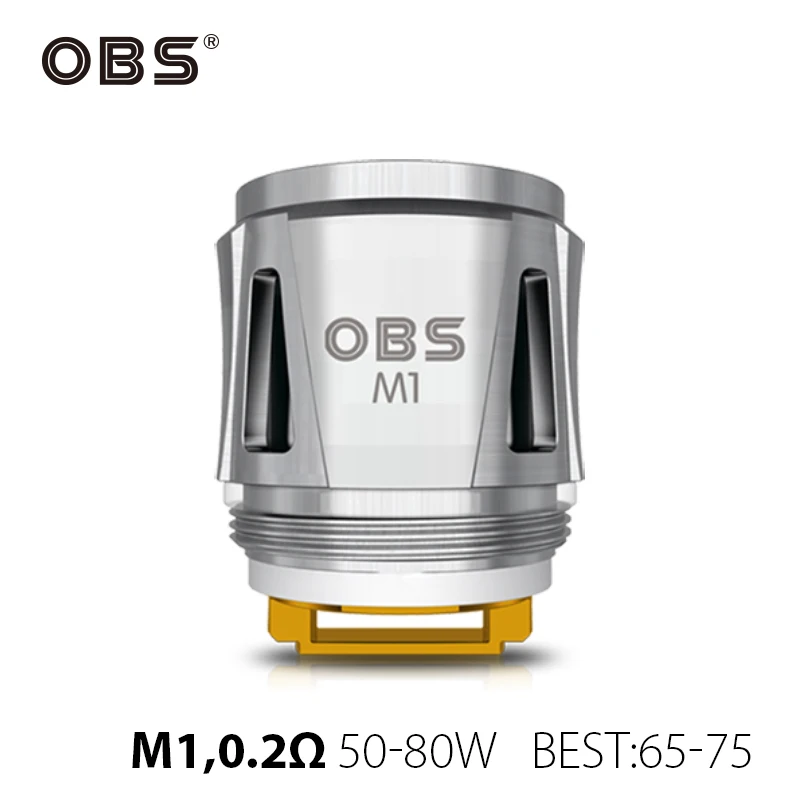 

Original 5pcs OBS Draco M1 Mesh Coil with 0.2ohm Resistance for OBS Cube Kit Vaporizer