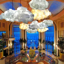 Креативная люстра с облаком, скандинавские украшения Baiyun, для гостиной, столовой, спальни, детской комнаты, люстра для отеля