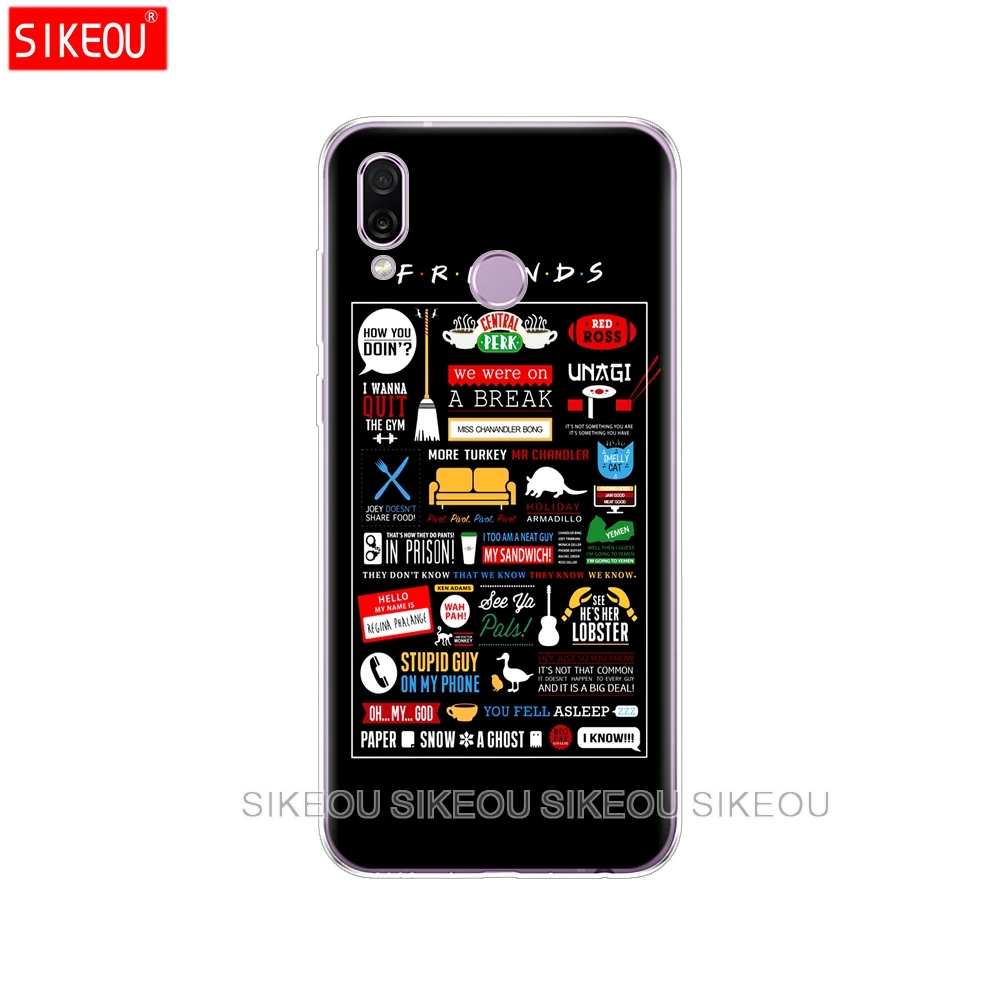 61036 Силиконовый чехол для huawei Honor Play 6,3 ''декоративными рисунками из силикона и мягкого Задняя накладка чехла из ТПУ для huawei Honor Play Защищает Корпус чехол бампер - Цвет: 61036