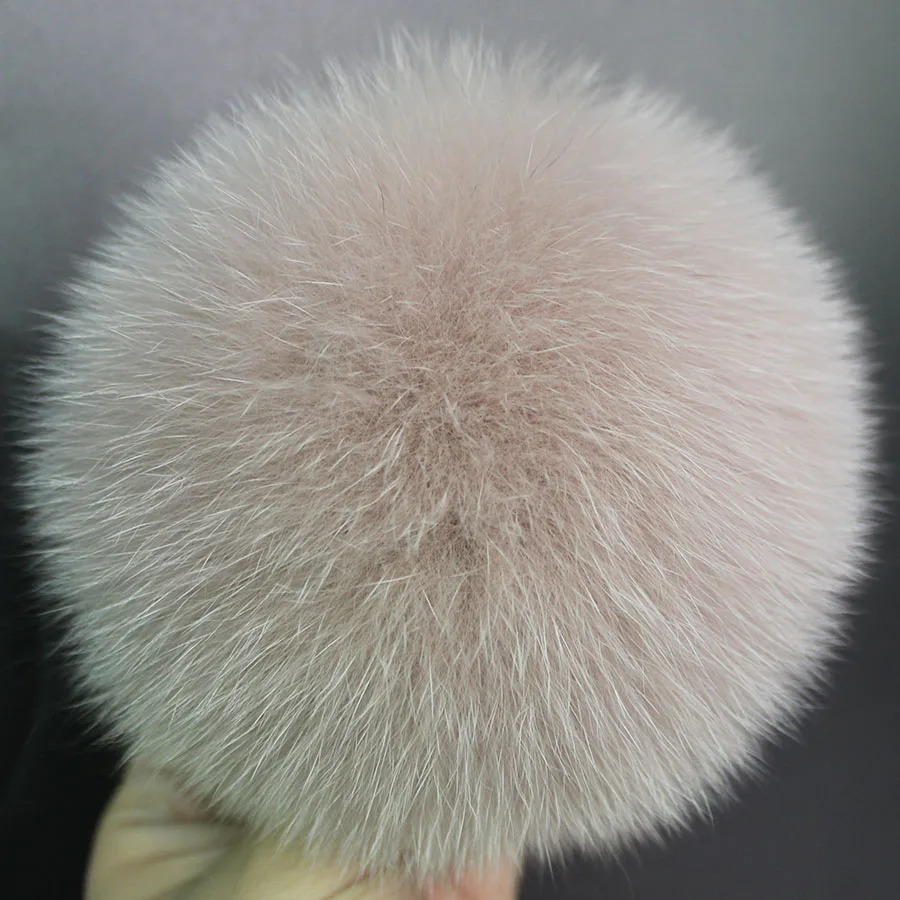 4/лот DIY 14 см белый черный серый помпон лисий мех помпон для вязаной шапки шапка с натуральным мехом помпоны Taobao