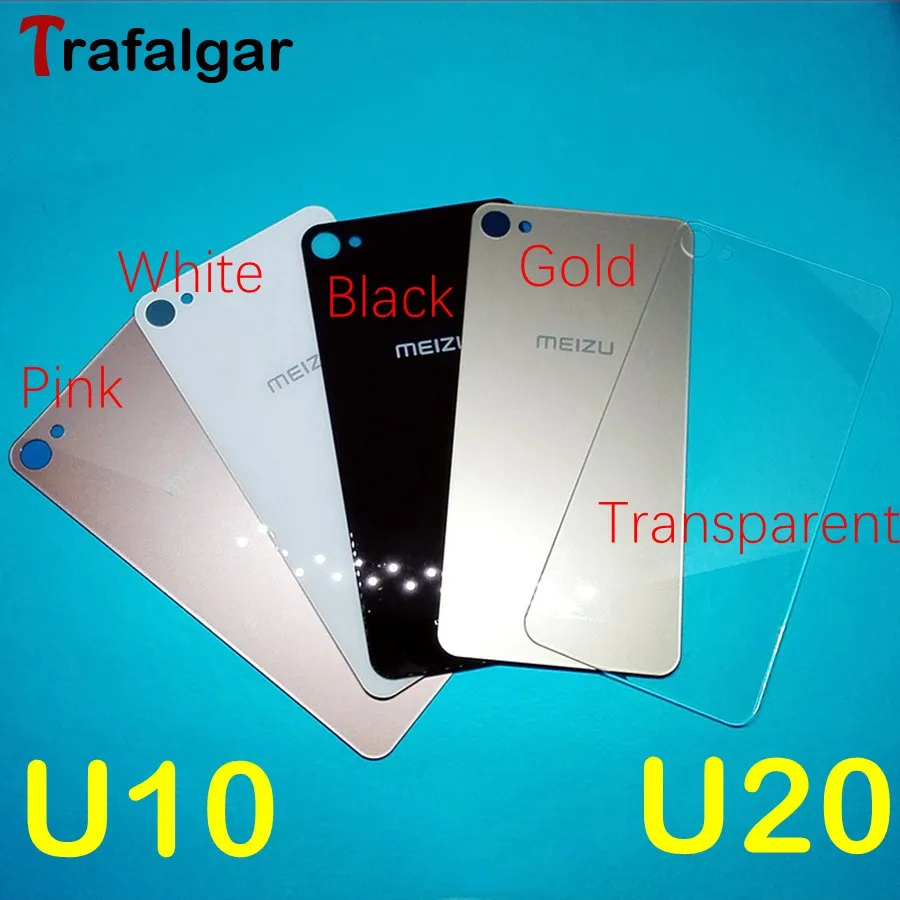 

MEIZU U10 Back Glass Battery Cover U20 Rear Door Housing Case For Meizu U10 Back Glass Cover Black/White/Gold/Pink/Transparent