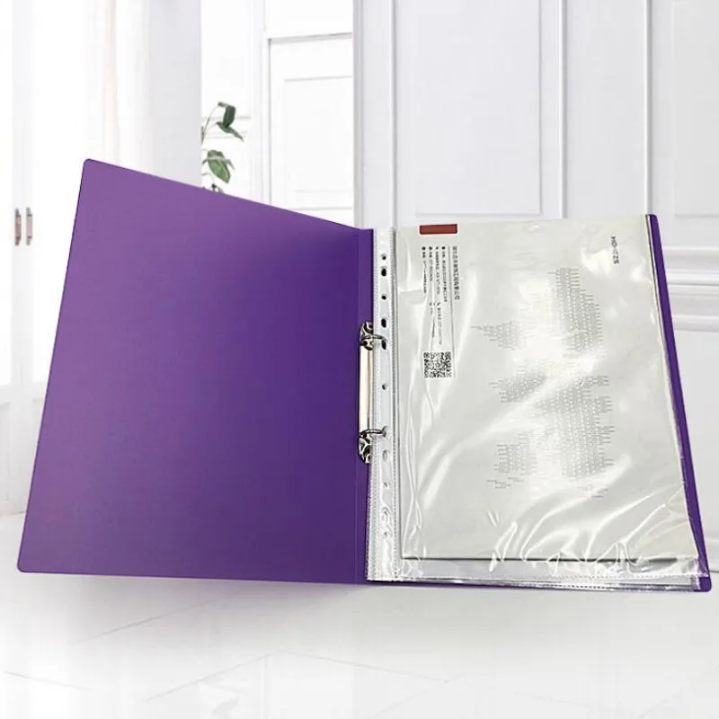 A4 Quality Red Purple Folder Insert Function File Folder Binder