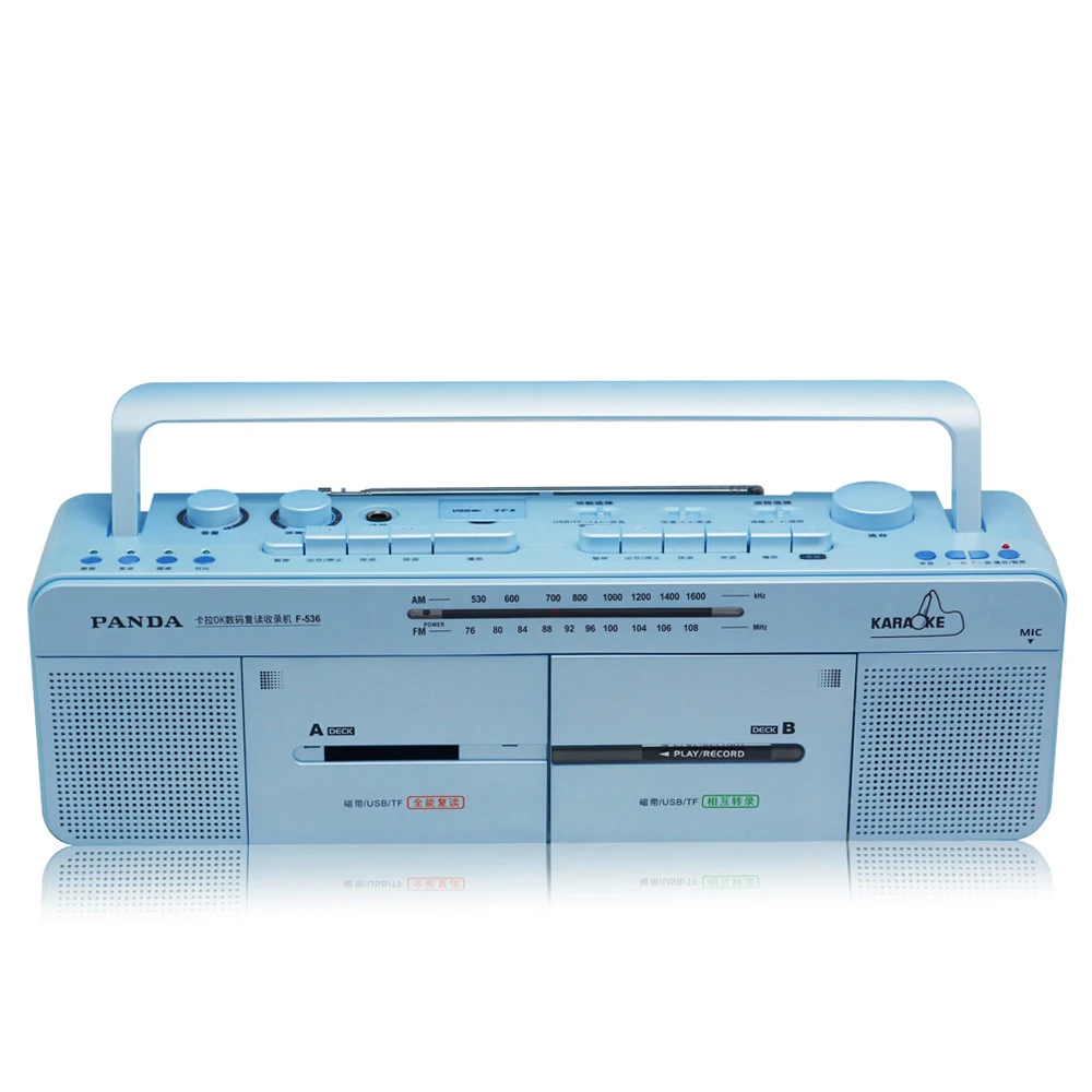 

PANDA F-536 Recorders FM Radio Dual Card tape repeater u DISK MP3 play