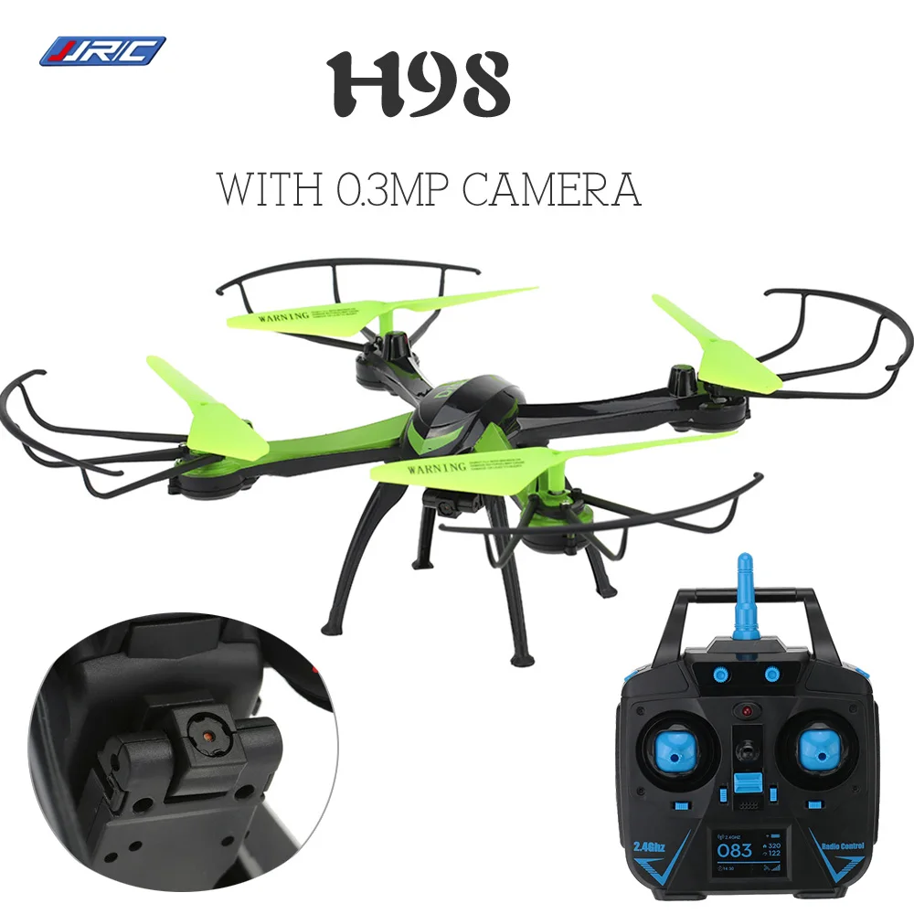 JJRC H98 2,4G 4CH 6 оси гироскопа Радиоуправляемый квадрокоптер с 0.3MP Камера 3D флип JJRC Радиоуправляемый вертолет Ми Drone с Камера VS JJRC H31