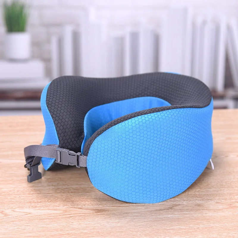 Портативная Регулируемая u-образная подушка медленный отскок Memory Foam офисная дорожная Автомобильная подушка для сна XHC88