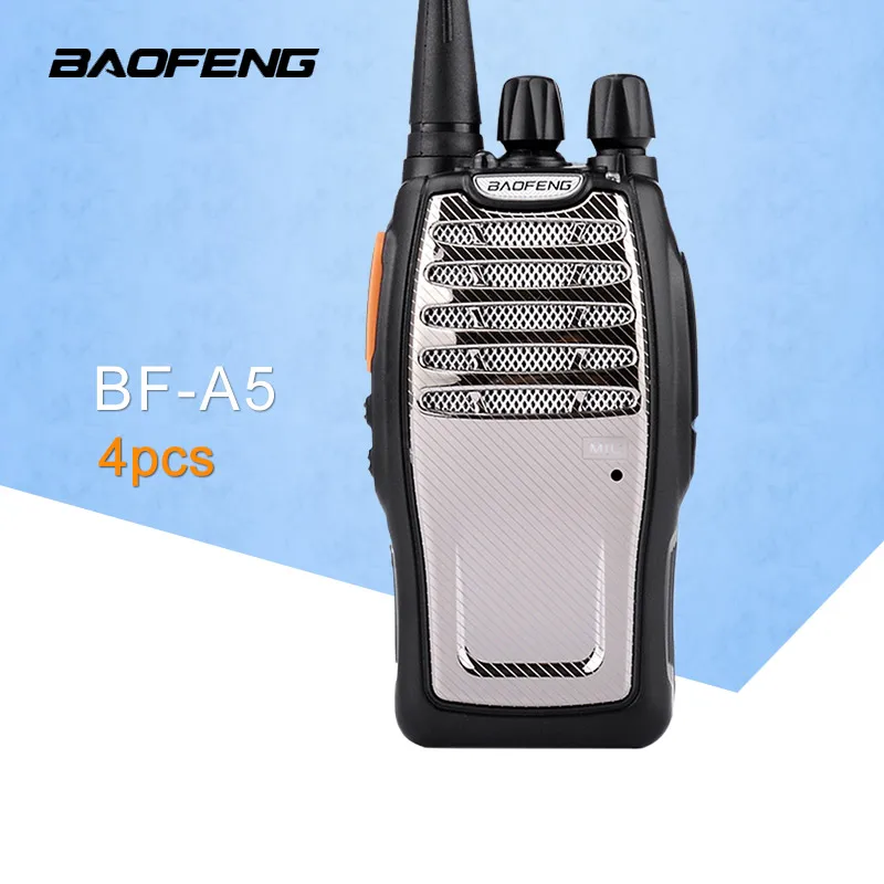 

(4 PCS)BaoFeng UHF Walkie Talkie BF-A5 16CH VOX+Scrambler Function Free Shipping Two Way Radio
