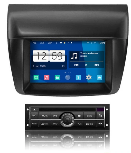 S160 Quad Core Android 4 4 4 font b car b font audio FOR MITSUBISHI L200