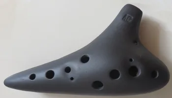 

smoked burn 12 holes Alto C AC Ocarina flute gift Great sound